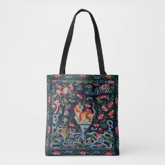 Bolso De Tela Tigre bebé de la dinastía Qing