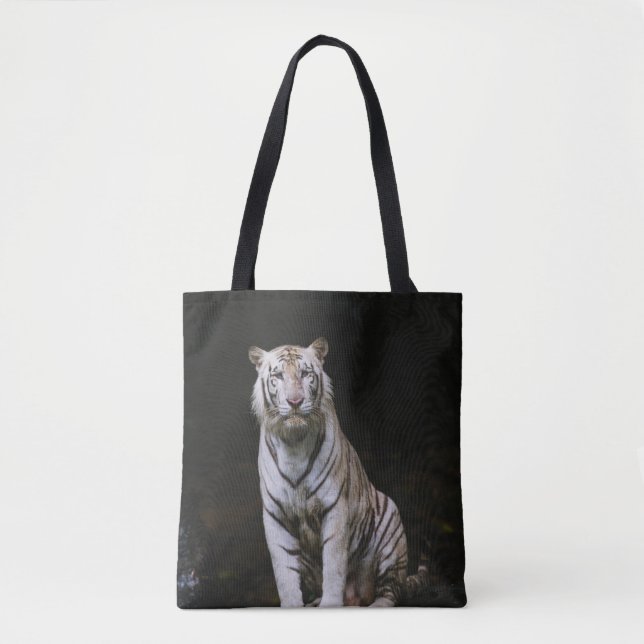 BOLSO DE TELA TIGRE BLANCO (Anverso)