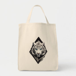 Bolso De Tela Tigre blanco