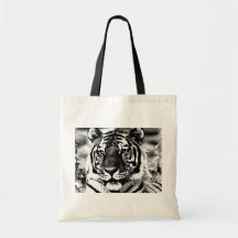 Tigre blanco y negro