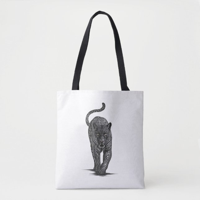 Bolso De Tela Tigre caminando (Anverso)