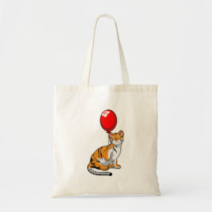 Bolso De Tela Tigre con globo