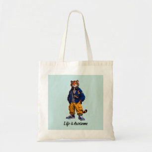 Bolso De Tela Tigre Cool en Arte de Ropa Urbana - Tigre de Estil