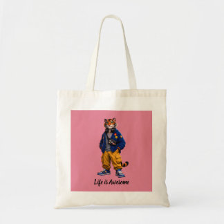 Bolso De Tela Tigre Cool en Arte de Ropa Urbana - Tigre de Estil