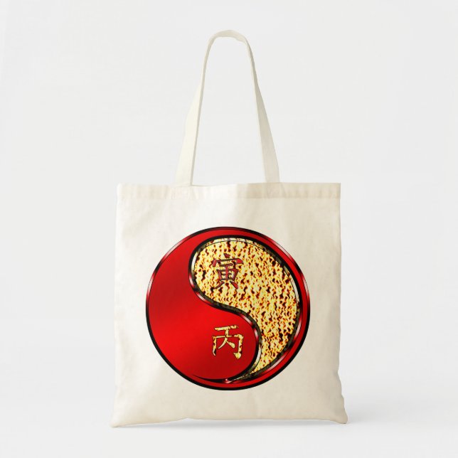 Bolso De Tela Tigre de Fuego (Frente)