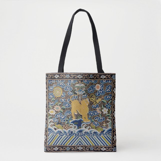 Bolso De Tela Tigre de la dinastía Qing (Anverso)