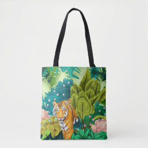 Bolso De Tela Tigre de la jungla