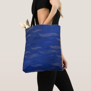 Bolso De Tela Tigre de ondas (patrón estilizado) 2