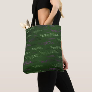 Bolso De Tela Tigre de ondas (patrón estilizado) 5