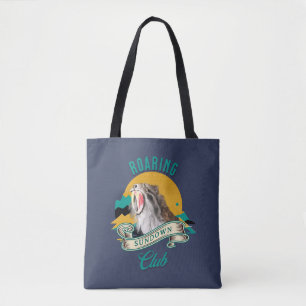 Bolso De Tela Tigre Dientes de Sable Club Rugiente Atardecer