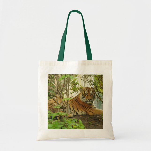 Bolso De Tela Tigre en el bosque (Frente)