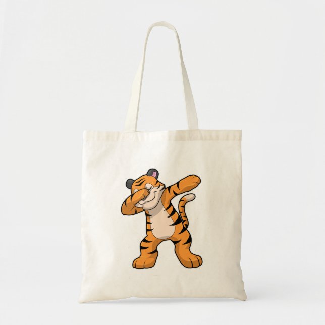 Bolso De Tela Tigre en Hip Hop Dance Dab (Frente)