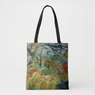 Bolso De Tela Tigre en tormenta tropical, Rousseau