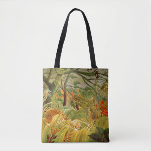 Bolso De Tela Tigre en una tormenta tropical 1891