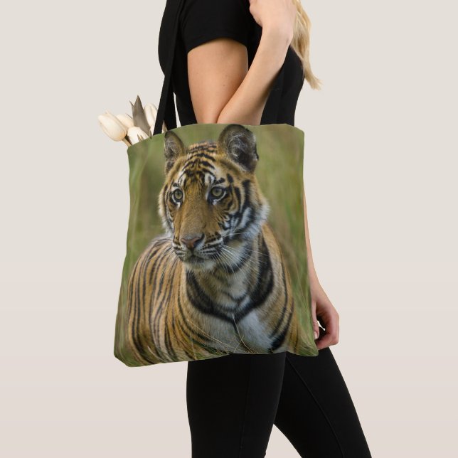 Bolso De Tela Tigre femenino de Mirchaini Cub (Bandhavgarh, la (Detalle)
