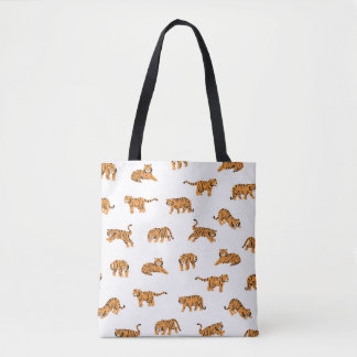Bolso De Tela Tigre japonés: el doodle vintage no tiene cabida