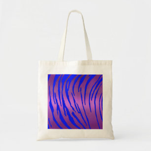 Bolso De Tela Tigre metálico tigre tiras rosa azul