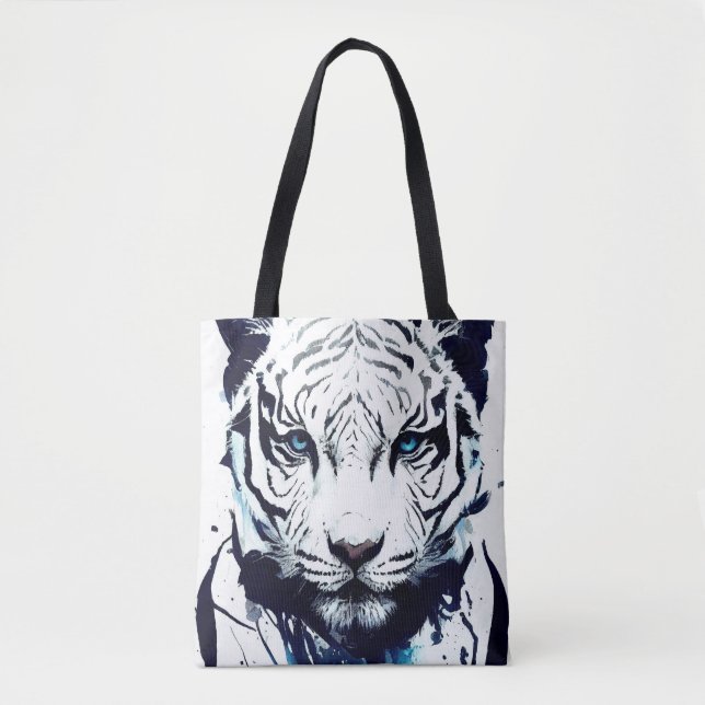 Bolso De Tela Tigre Naturaleza salvaje Espíritu libre Pintura de (Anverso)
