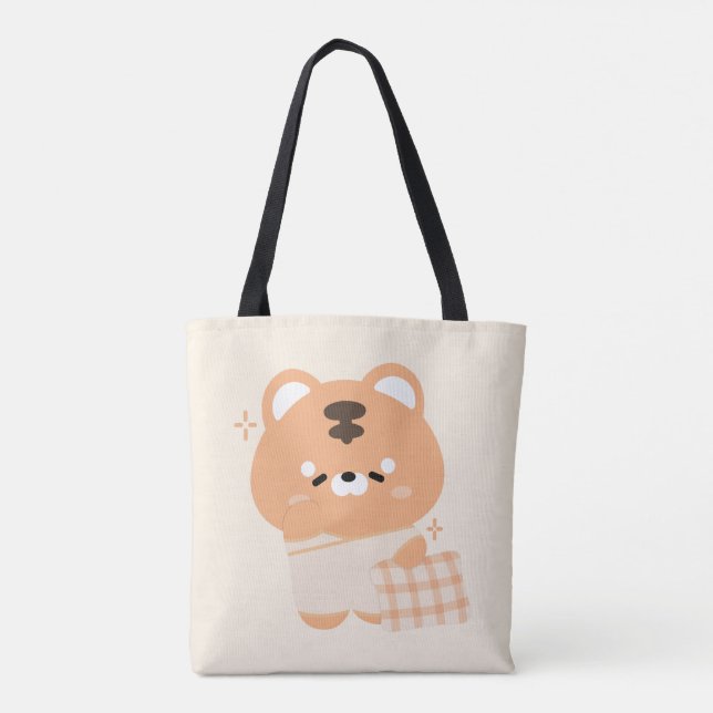 Bolso De Tela Tigre somnoliento (Reverso)