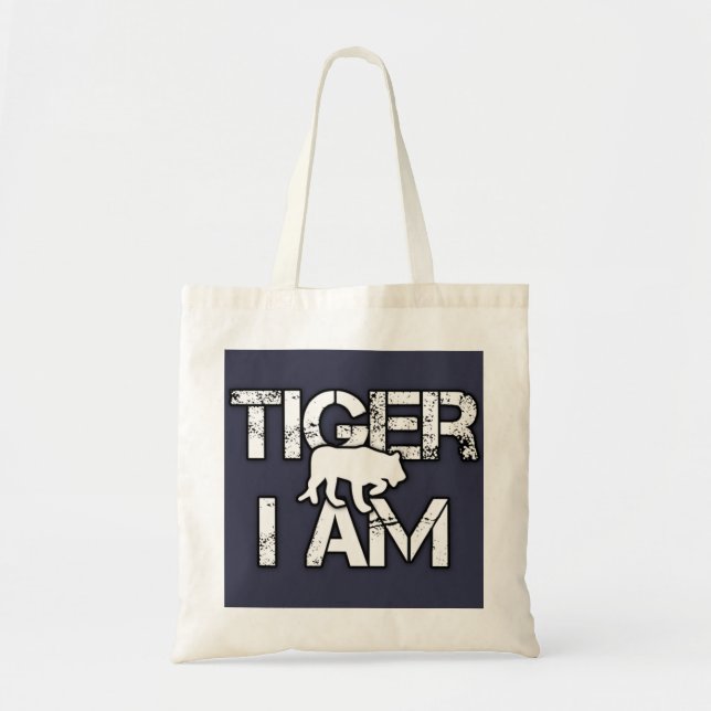 Bolso De Tela Tigre, soy tigre. (Frente)