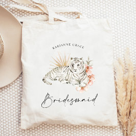 Bolso De Tela Tigres Tropicales Boho Despedida de Soltera Damas 