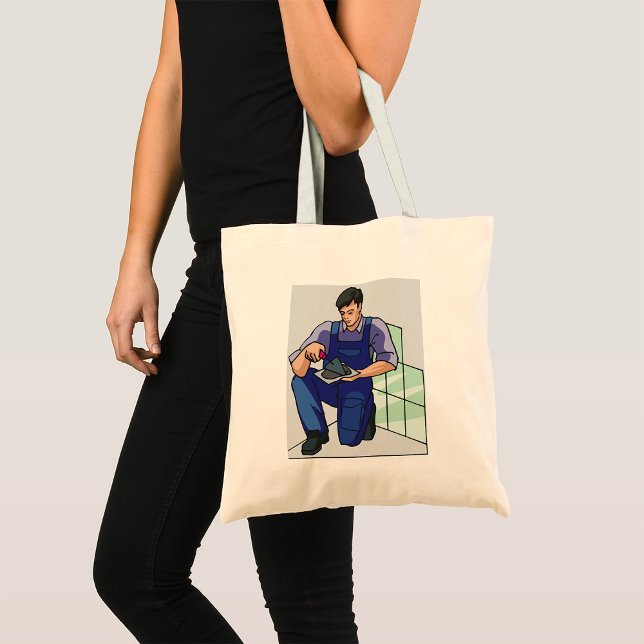 Bolso De Tela Tiler En El Trabajo (Subido por el creador)