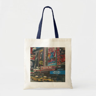 Bolso De Tela Times Square brillante 2012 de las luces