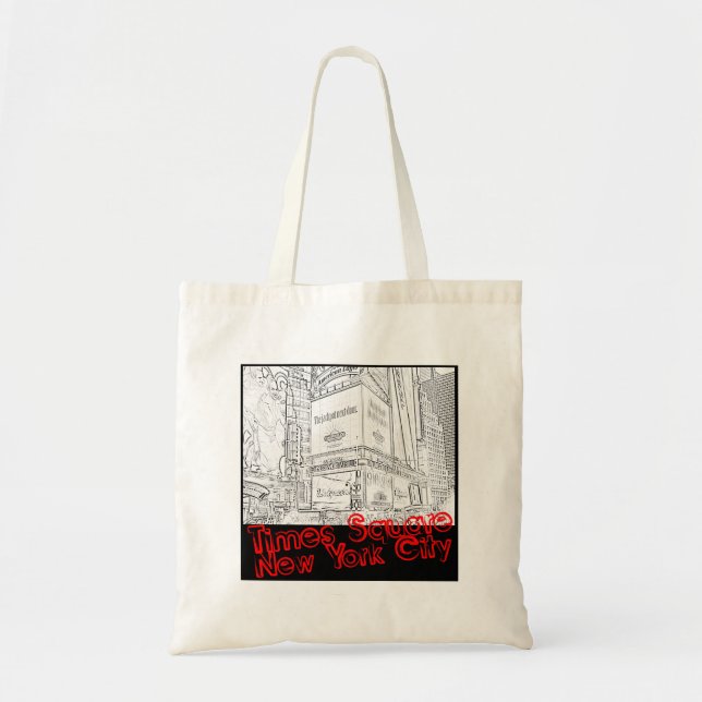 Bolso De Tela Times Square, New York City Tote Bag (Frente)