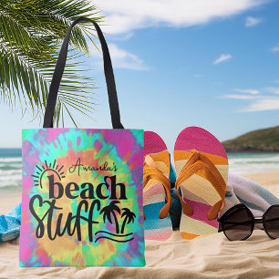 Bolso De Tela Tinte de atadura personalizado de playa