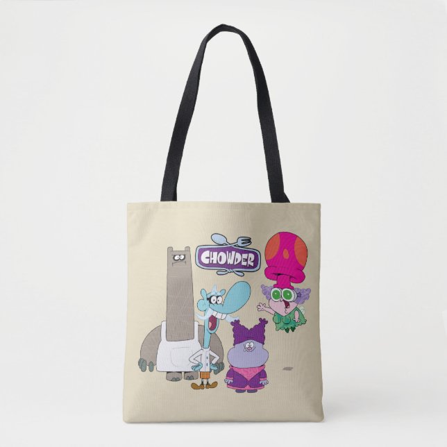 Bolso De Tela Tintzel, Mung, Chowder y Truffles (Anverso)