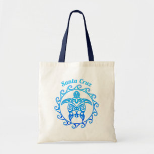 Bolso De Tela Típica Tribal del Océano Azul Santa Cruz