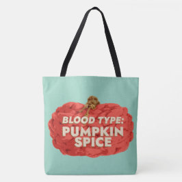 Bolso De Tela Tipo de sangre: Tote de especias de calabaza