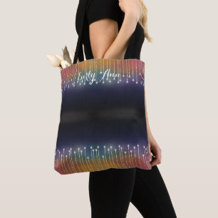 Bolso De Tela Tipografía abstracta personalizada Ilustración arc