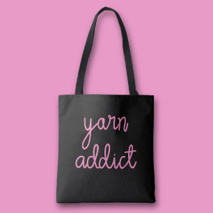 Bolso De Tela Tipografía adicta al hilo