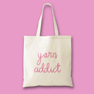 Bolso De Tela Tipografía adicta al hilo