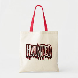 Bolso De Tela Tipografía atormentada de goteo de terror