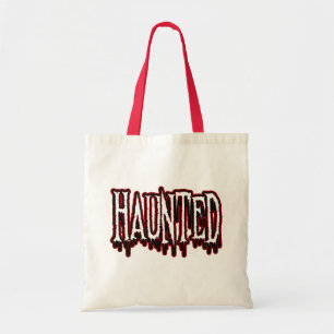 Bolso De Tela Tipografía atormentada de goteo de terror
