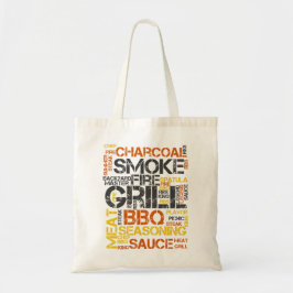 Bolso De Tela Tipografía BBQ Grill Master