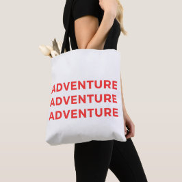 Bolso De Tela Tipografía de Aventura Arte Moderno