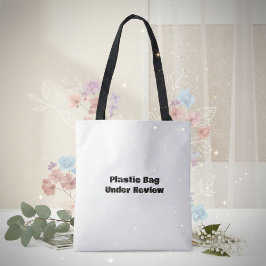 Bolso De Tela Tipografía de cita divertida en blanco y negro