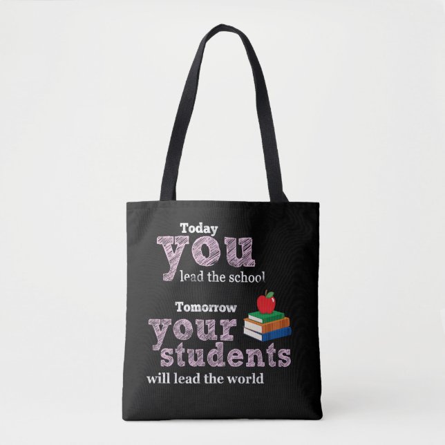 Bolso De Tela Tipografía de citas docentes (Anverso)