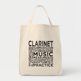 Bolso De Tela Tipografía de Clarinet