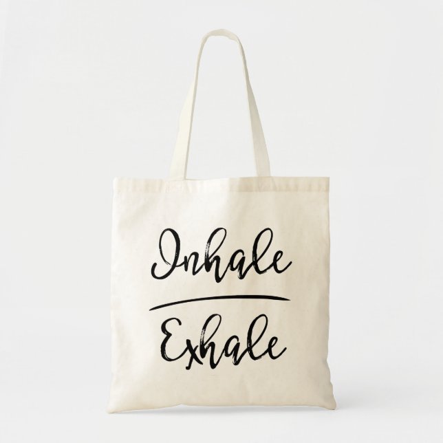 Bolso De Tela Tipografía de inhalación (Frente)