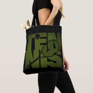 Bolso De Tela Tipografía de tenis
