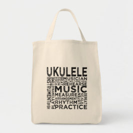 Bolso De Tela Tipografía de Ukulele