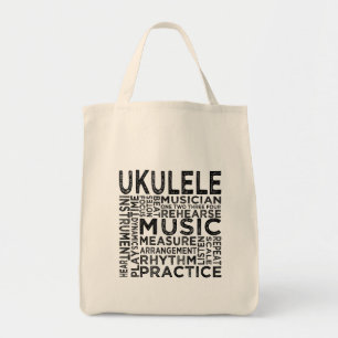 Bolso De Tela Tipografía del Ukulele