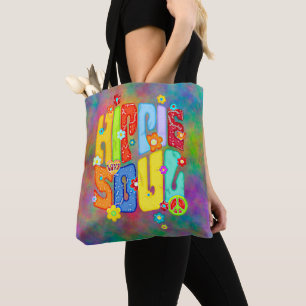 Bolso De Tela Tipografía Divertida - ALMA HIPPIE 1