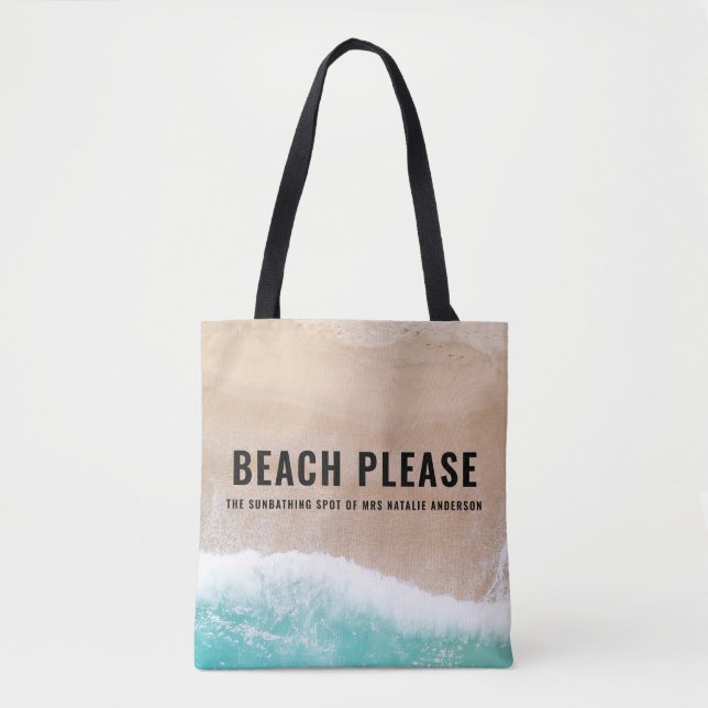 Bolso De Tela Tipografía divertida de verano reservada para rega (Anverso)