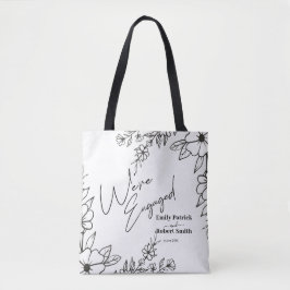 Bolso De Tela Tipografía elegante que estamos comprometidos