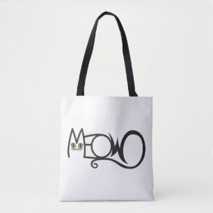 Bolso De Tela Tipografía Gato Maúlla